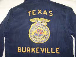 Vintage FFA Corduroy Zip Front Jacket - Size 36 - Burkeville ...