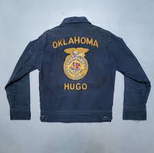 Vtg FFA Agriculture Corduroy Jacket w Pins Chore Work Coat ...