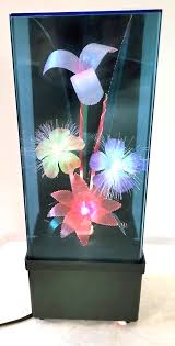 Vintage 1970's Fiber Optic Color Changing Lamp Flowers ...