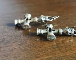 Bronze SIGMUND ESPELAND Tors Hammer Eirrings With Sterling ...