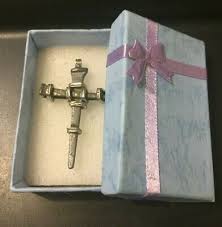 Inspirational Christian Buckled Down Pewter Cross Sword ...