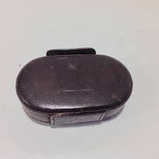 Fossil Brown Leather Contact Lens Jewelry Case With Mirror 3 ...