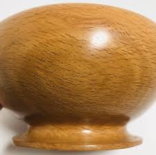 Handmade Carved Oak Bowl Pedestal Rustic Handturned Signed 7" x 3.75" | eBay