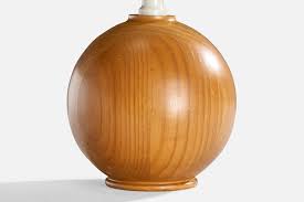 Swedish Designer, Table Lamps, Pine, Sweden, 1970s For Sale at 1stDibs