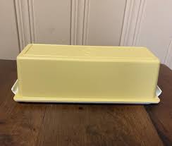 Vintage Tupperware Harvest Gold Butter Dish- Butter Keeper ...