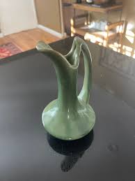 Vintage Niloak Ewer Glossy Green Pottery Pitcher Vase - Etsy