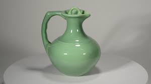 Franciscan by Gladding McBean El Patio Jug Carafe w/ Lid, Sea Mist Green 1930s For Sale at 1stDibs