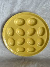 Fiestaware Daffodil Egg Tray Fiesta Yellow Deviled Egg ...