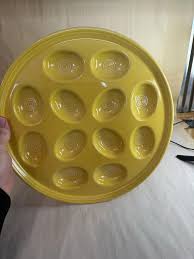 Fiesta Yellow Egg Plate - Etsy