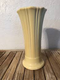 Mid Century Pale Yellow HLC Fiesta Vase - Etsy