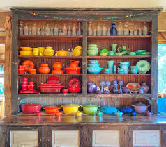 Free secondhand rainbow hutch with vintage Pyrex