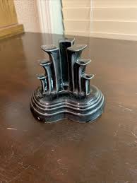 Fiesta USA Black/Smokey Gray Tripod Pyramid Candle Stick ...