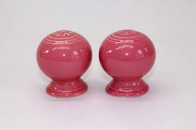 VINTAGE Fiesta Salt and Pepper Pair- Rose - Etsy