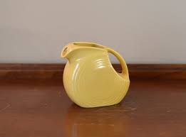 Vintage Fiesta Ware Small Disc Pitcher in Sunflower Yellow ...