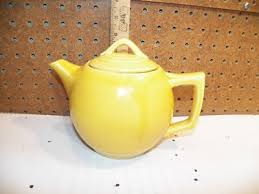 Vintage McCOY Yellow Ceramic Teapot | eBay