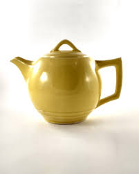 Mccoy 1940s Dinnerware Line - Art Deco - Your Choic32 Oz Yellow Teapot or 12 Oz Brown Teapot, Your Choice - Etsy