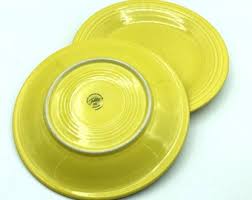 Vintage Post 1986 Yellow Fiesta Dinner Plates, Set of 2 - Etsy