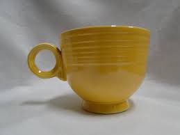 Homer Laughlin Fiesta (Old): Yellow Cup & Saucer Set (s), 2 ...