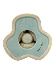 Fiesta - Sky Blue Tripod Pyramid Candle Holders Pair Homer ...