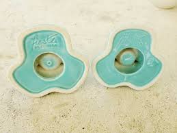 Turquoise Fiestaware Pyramid Candle Holder Set of Two Pair ...