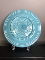 Set Of 2 VINTAGE ORIGINAL FIESTAWARE TURQUOISE 9 1/2 " PLATE ...