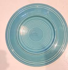 Vintage Genuine Fiesta Turquoise/blue Solid Heavy Dinner ...