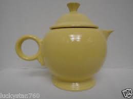 Vintage Fiesta Yellow Ceramic Tea Pot | eBay