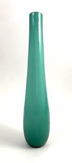 MCM Glass Turquoise Vase | eBay