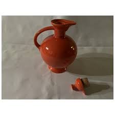 Vintage Fiesta Carafe in Original Red Glaze. For Sale at ...