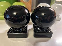 Fiestaware Black Ball Candle Holders in great | Mercari