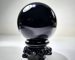 80mm, Black Crystal Ball, Black Glass Ball, 3.15 Inch ...