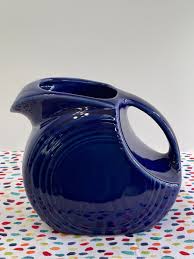 FiestawaTwilight Large Disc Pitcher Fiesta Blue Water Pitcher | eBay