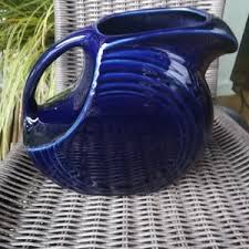 Fiestaware Cobalt Blue Vase - Etsy UK