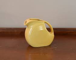 Vintage Fiesta Ware Small Disc Pitcher in Sunflower Yellow ...