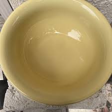 New Vintage Fiesta ware ~ Large Serving Bowl ~ PALE YELLOW ...