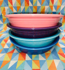 FIESTA set 4 NEW Mixed Colors 7” medium BOWLS 19 oz ...