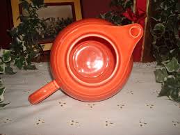 Vintage Homer Laughlin Large Fiestaware Lidded Teapot in Original Rose Colored Glaze, Ca. 1940's - Etsy