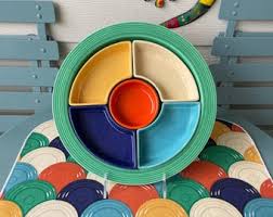 Vintage Fiesta (fiestaware) Relish Tray / All Six (6 ...