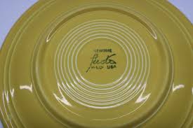 Fiestaware, Dinner Plate, 9.5 inch Diameter, Yellow NICE | eBay