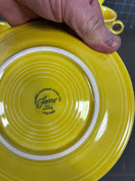 4 Pieces of YELLOW Fiesta Ware Dishes | EstateSales.org
