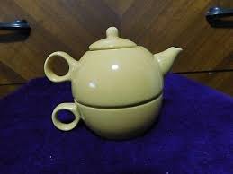 Old Amsterdam Porcelain Works Teapot & Tea Cup for One ...