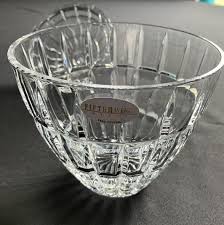 Fifth Avenue Lead Crystal Bowl With Lid Etched Design New ...