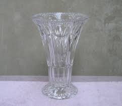 Buy Beautiful Centerpiece Round Dot Clear Glass Cut Vase W/cut Side Panels & Wide Mouth, Starburst Base 8" Tall Online in India - Etsy