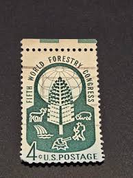 Vintage US Postage 4 Cent Fifth World Forestry Congress ...