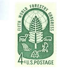 World Forestry Congress Vintage Postage Stamps — Little ...