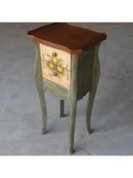 Retro Style Accent Table Compact Wooden End Table With ...