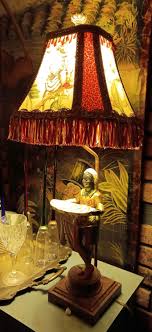 Vintage Hand Painted Black Moor Table Lamp - Etsy