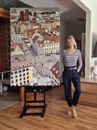 Wroclaw 4- Rynek- market Painting by Marta ŻYgadłO | Saatchi Art Canada