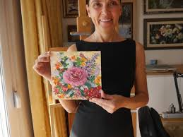 Rose Painting Flower Original Art Floral Impasto Oil Painting Small Wall Art - Shop AngelicaFineArtTR Illustration, Painting & Calligraphy - Pinkoi