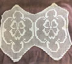 Vintage Crocheted Doily Butterfly Design 21.5 x 18 inches | eBay